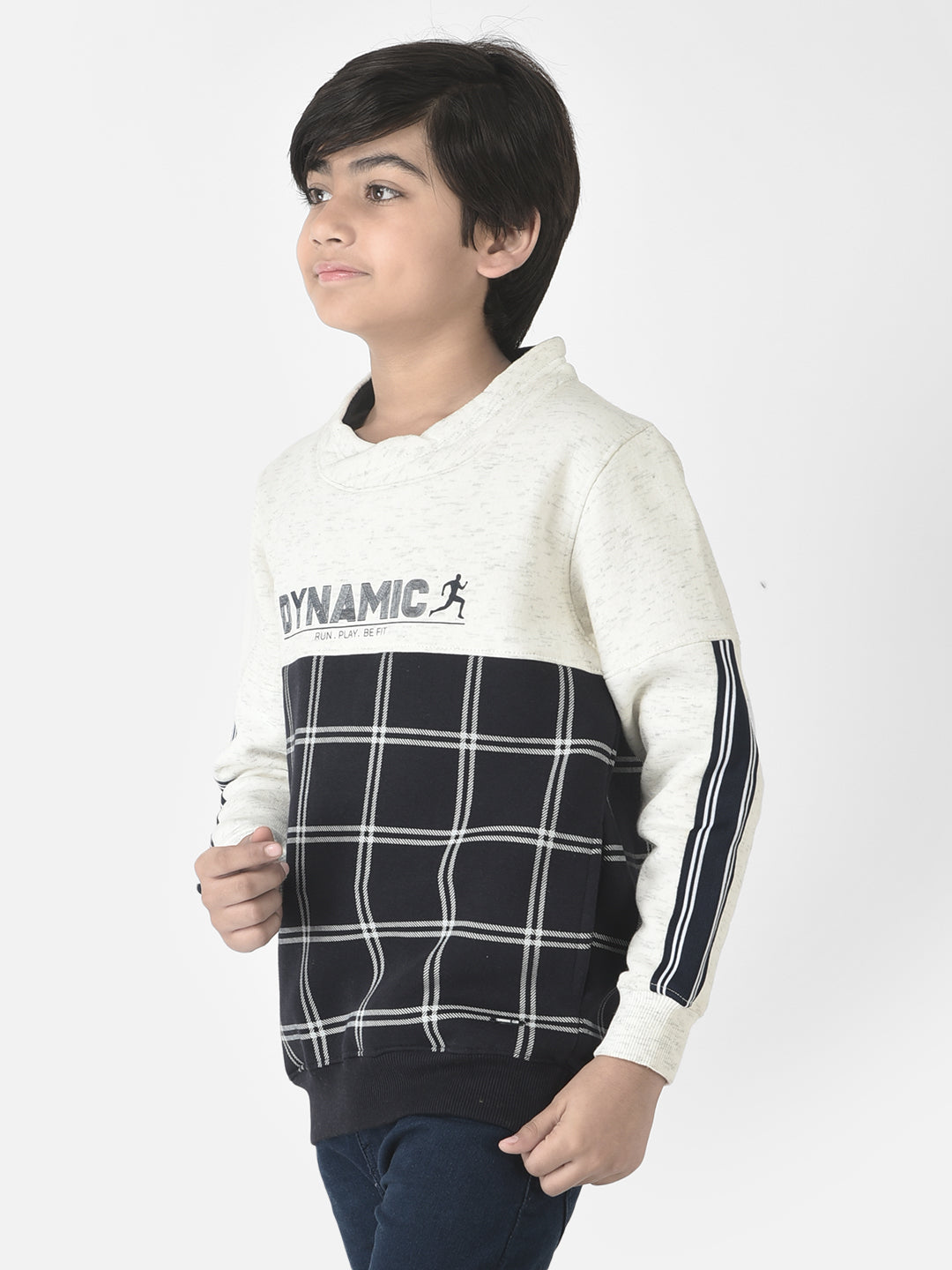  Navy Blue Dynamic Sweatshirt