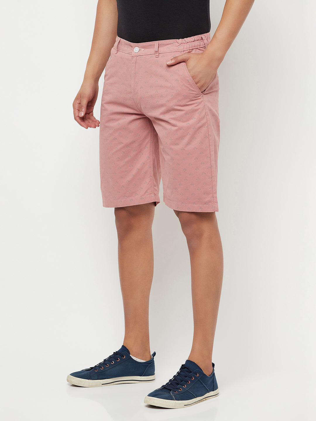 Pink Printed Shorts - Men Shorts