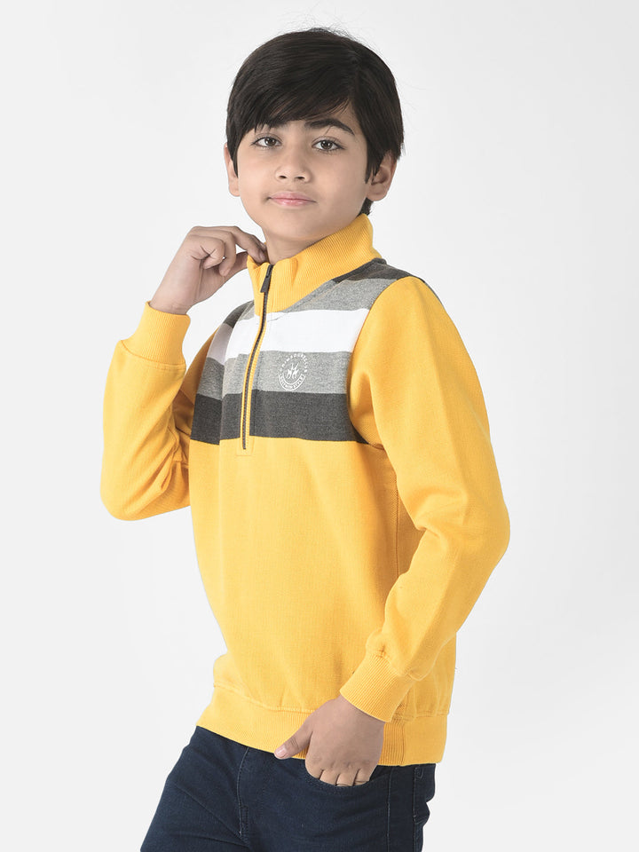  Yellow Half-Zip Sweatshirt