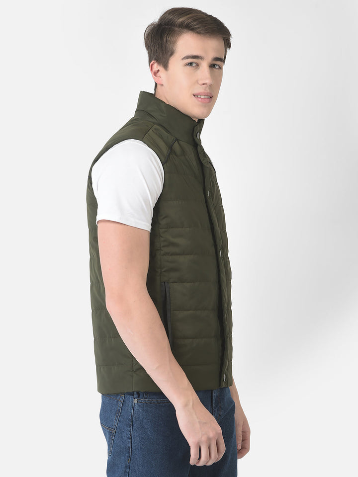  Olive Padded Gilet
