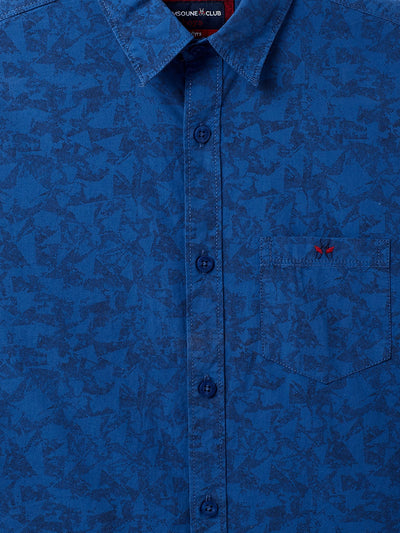 Blue Printed Causal Shirt - Boys Shirts