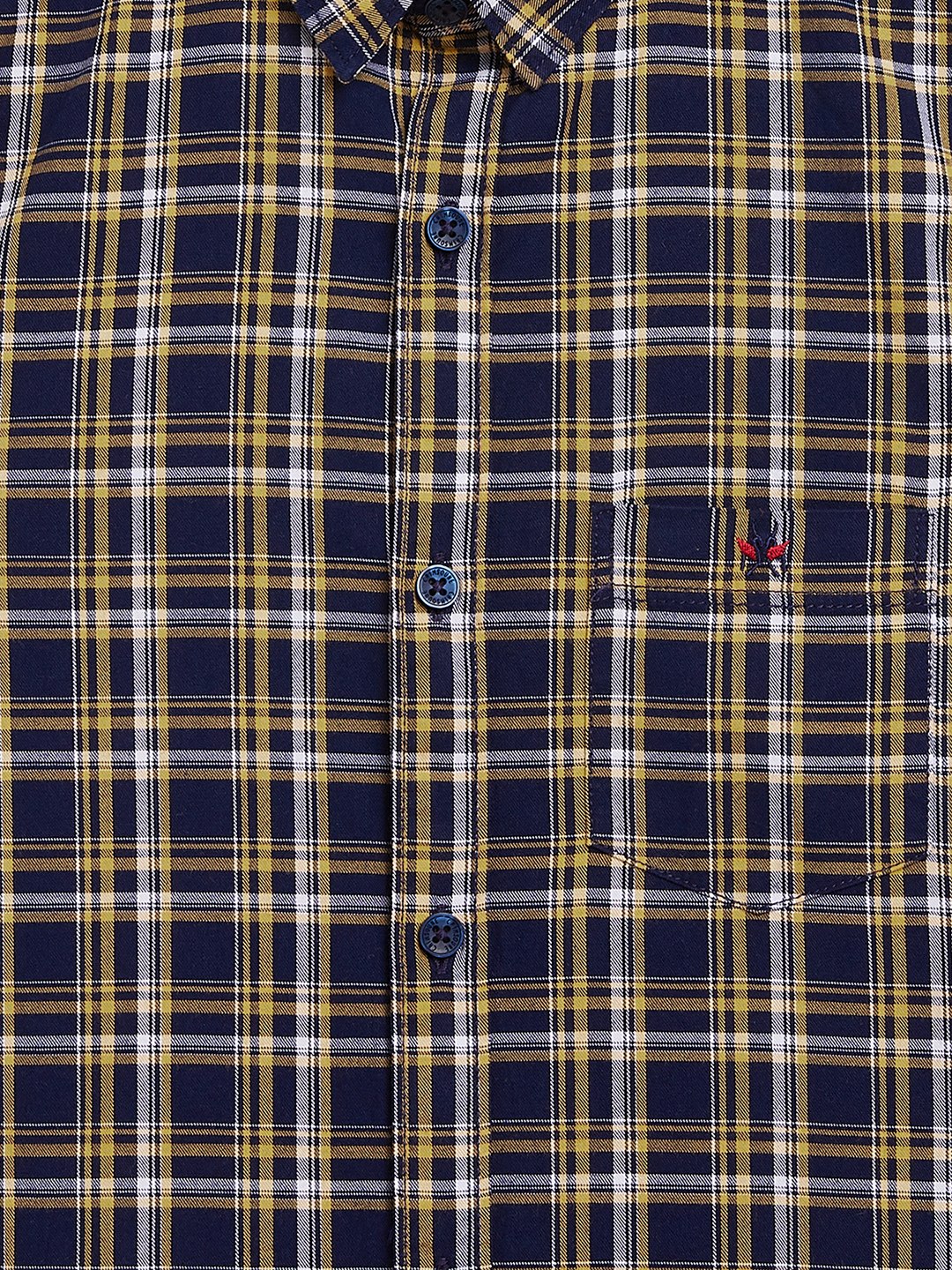 Beige Checked Casual Shirt - Boys Shirts