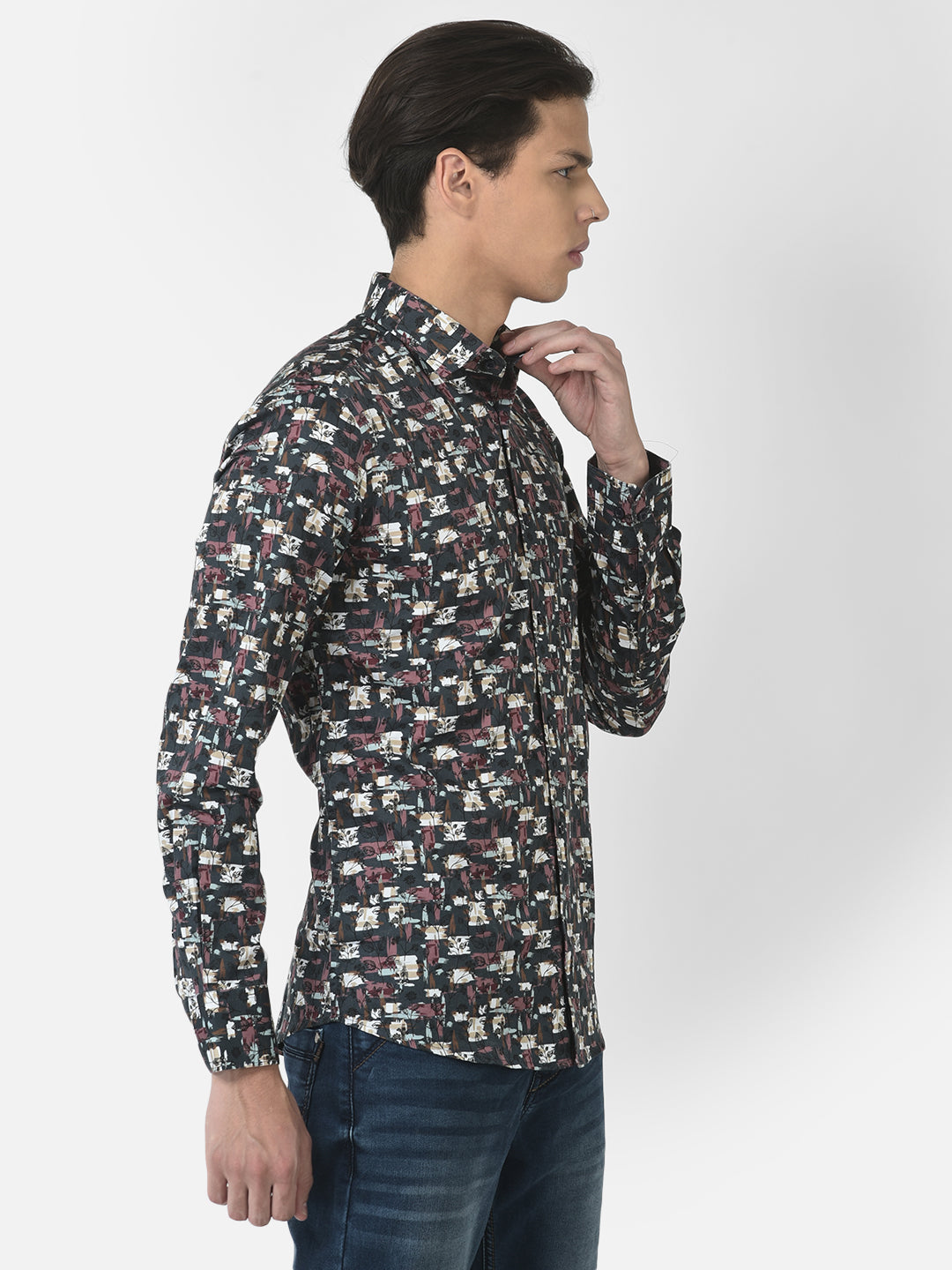 Multi-Colour Shirt in Floral Print 