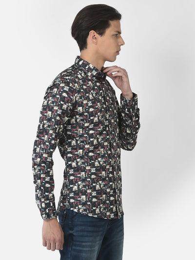 Multi-Colour Shirt in Floral Print 