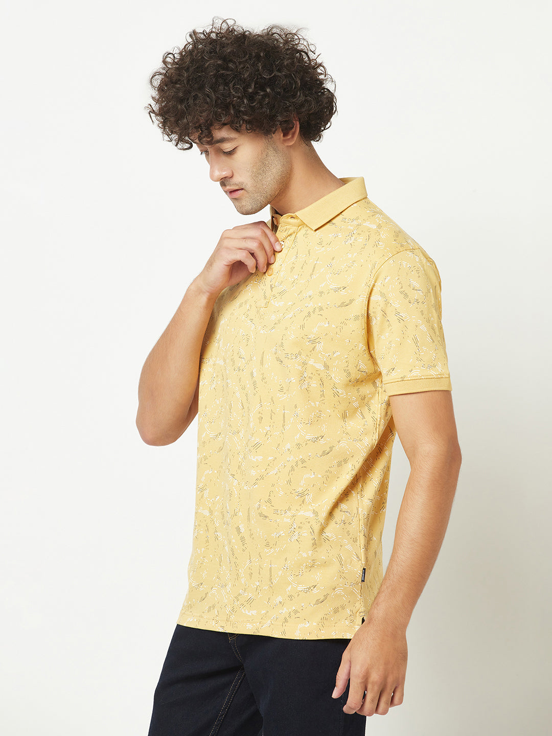  Yellow Abstract T-Shirt