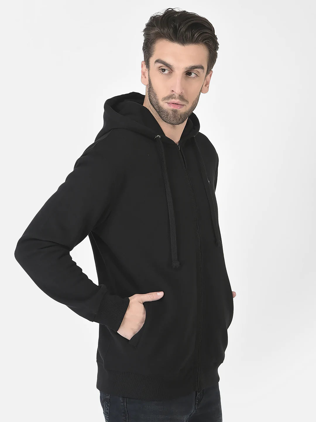  Black Zipped Sweatshirt 