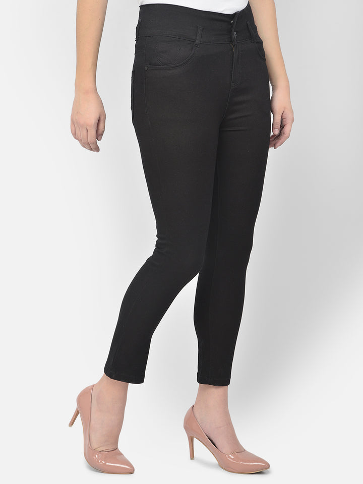 Black High Waist Jeans - Women Jeans