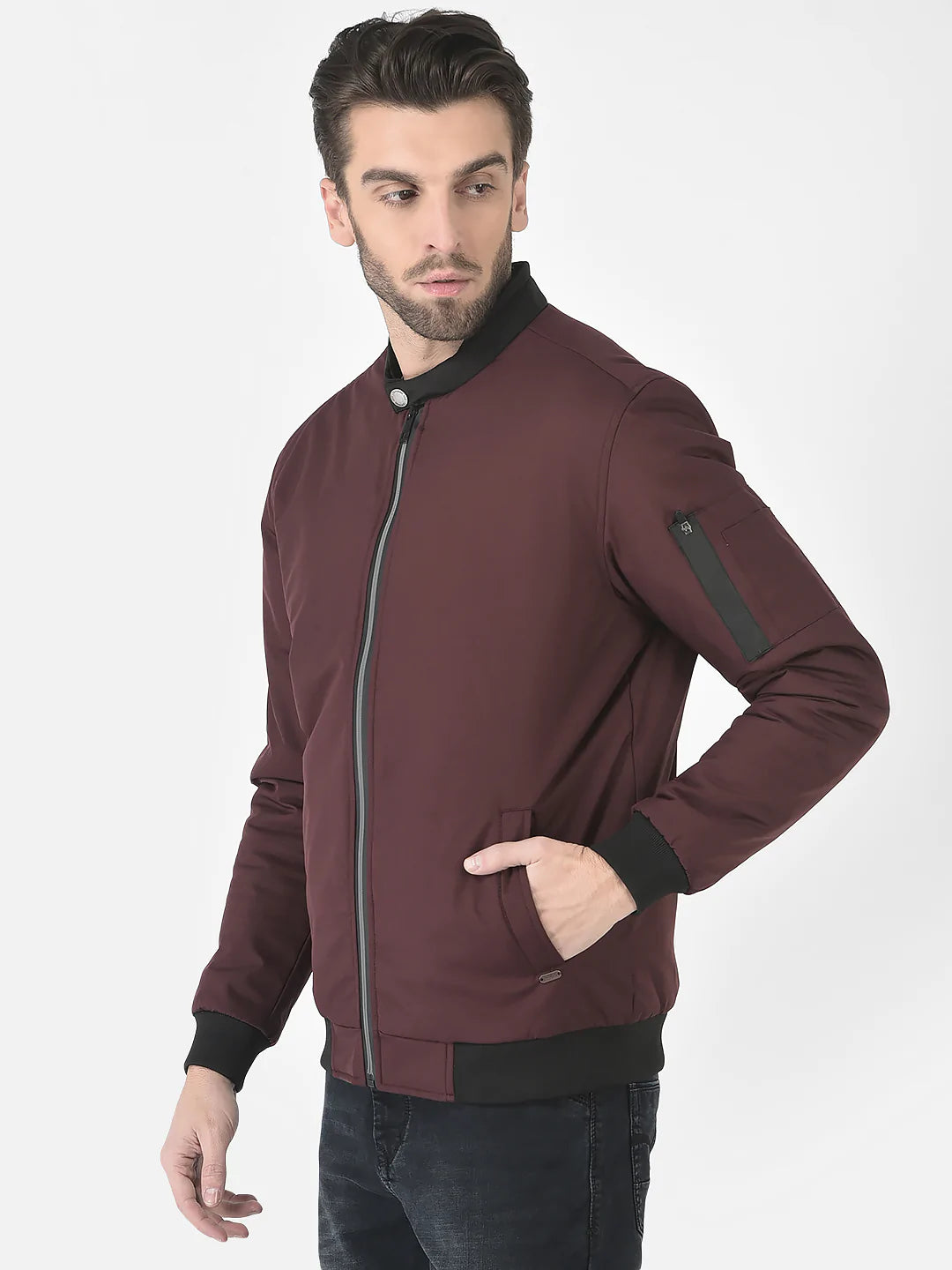 Wine Stuffed Bomber Jacket Crimsoune Club