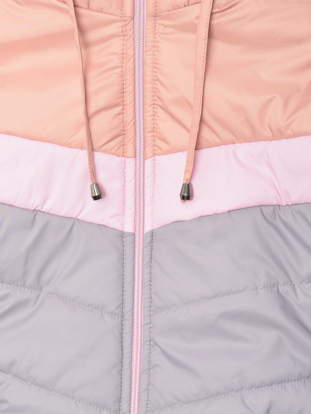 Multi Colourblocked Hooded Jacket - Girls Jackets