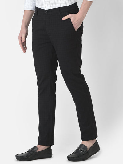  Black Checked Trousers