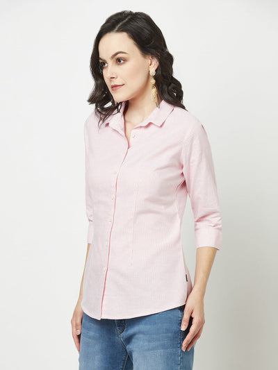  Pink Pin-Striped Shirt