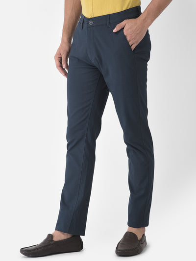 Navy Blue Trousers - Men Trousers