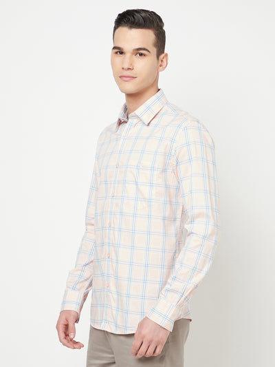 Pink Checked Shirt - Men Shirts