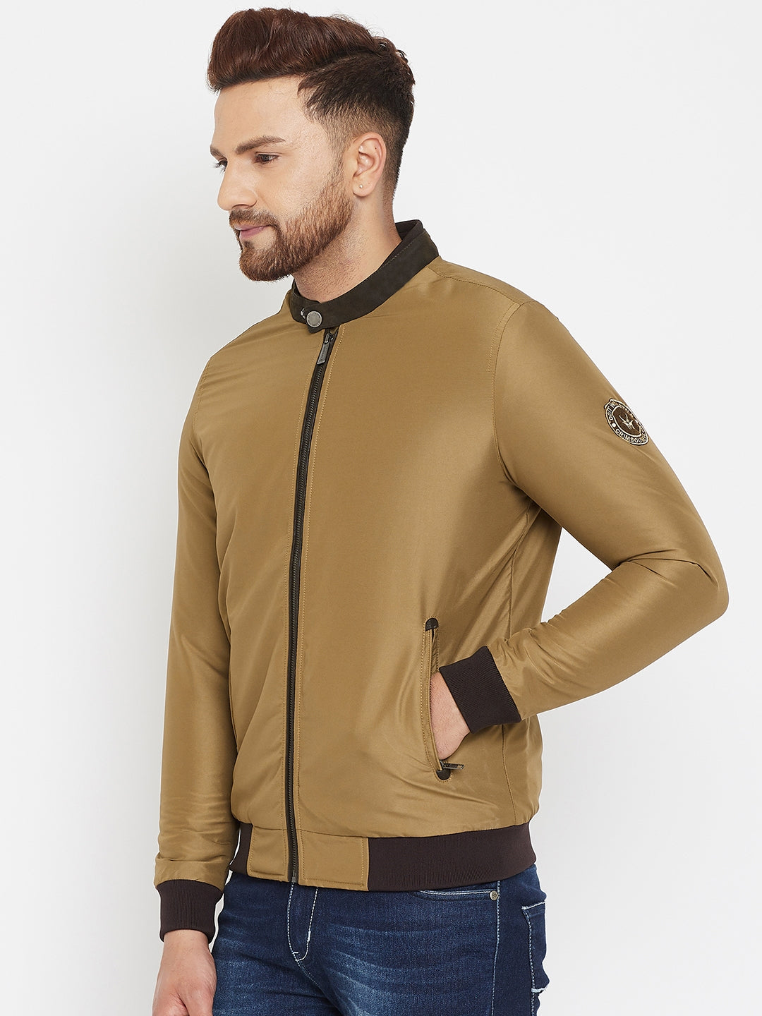 Brown Bomber Jacket - Men Jacket