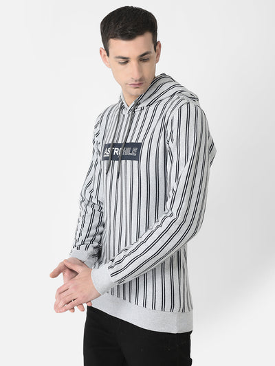  Grey Pin-Stripe Hoodie