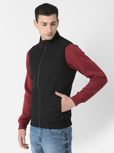  Black Slim-Fit Gilet 