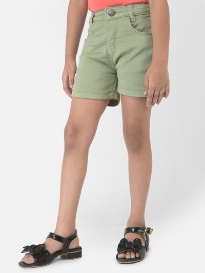 Olive Shorts - Girls Shorts