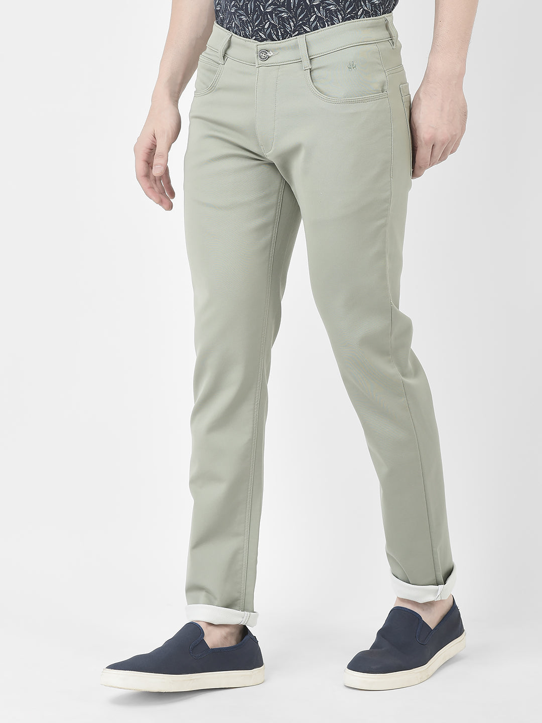  Slim-Fit Grey Trousers