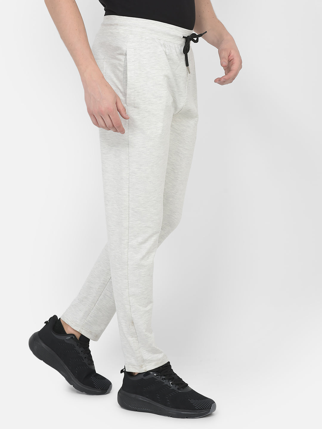  Minimal Ecru Melange Track Pants