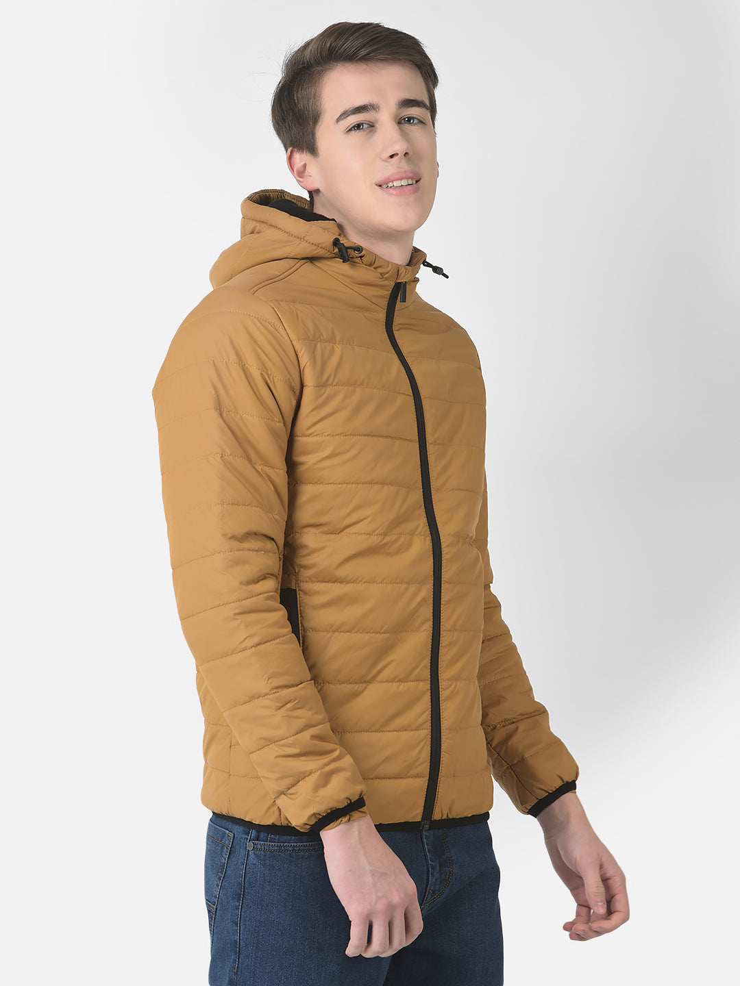  Mustard Yellow Padded Jacket 