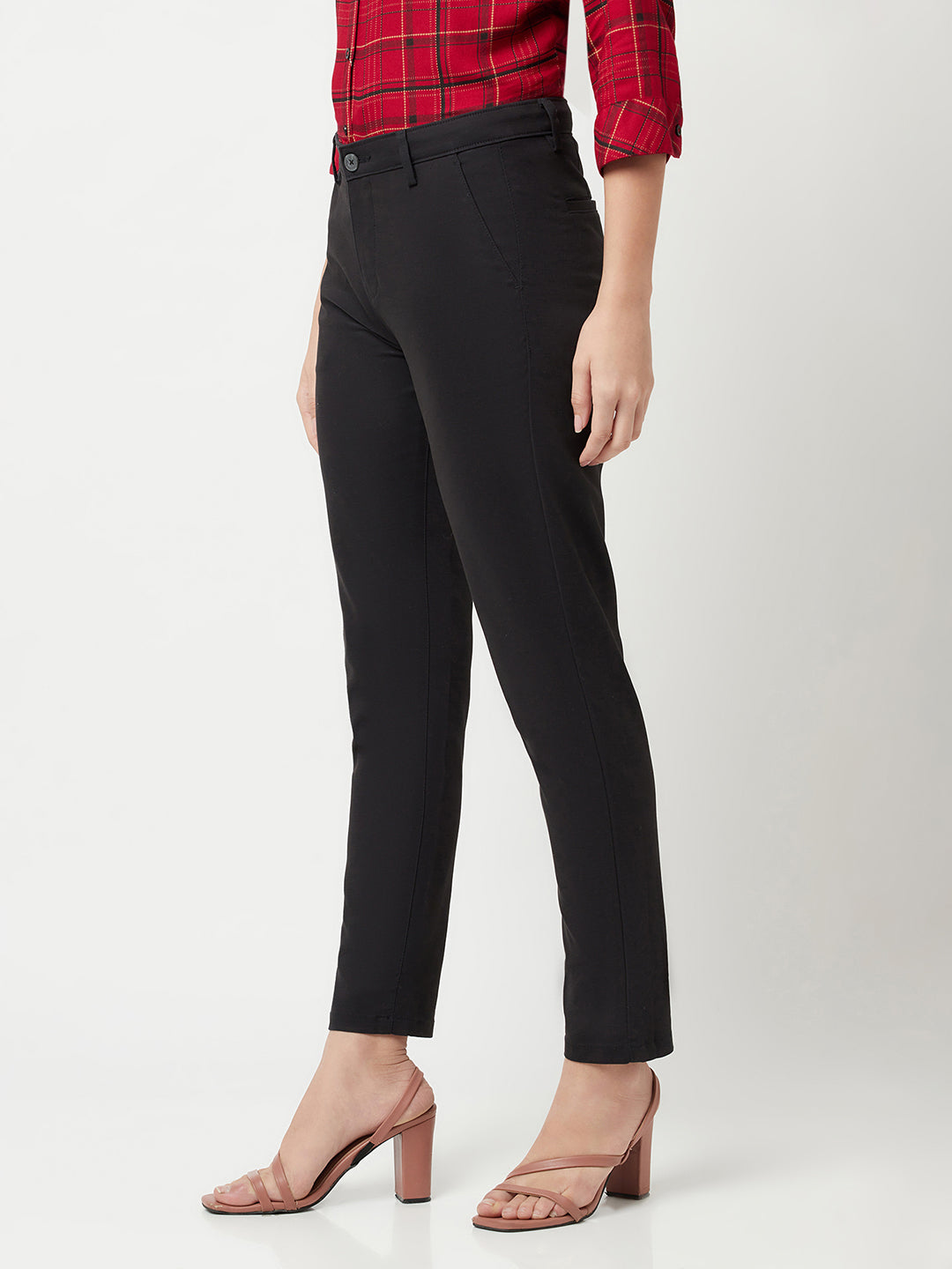 Black Trousers-Women Trousers-Crimsoune Club