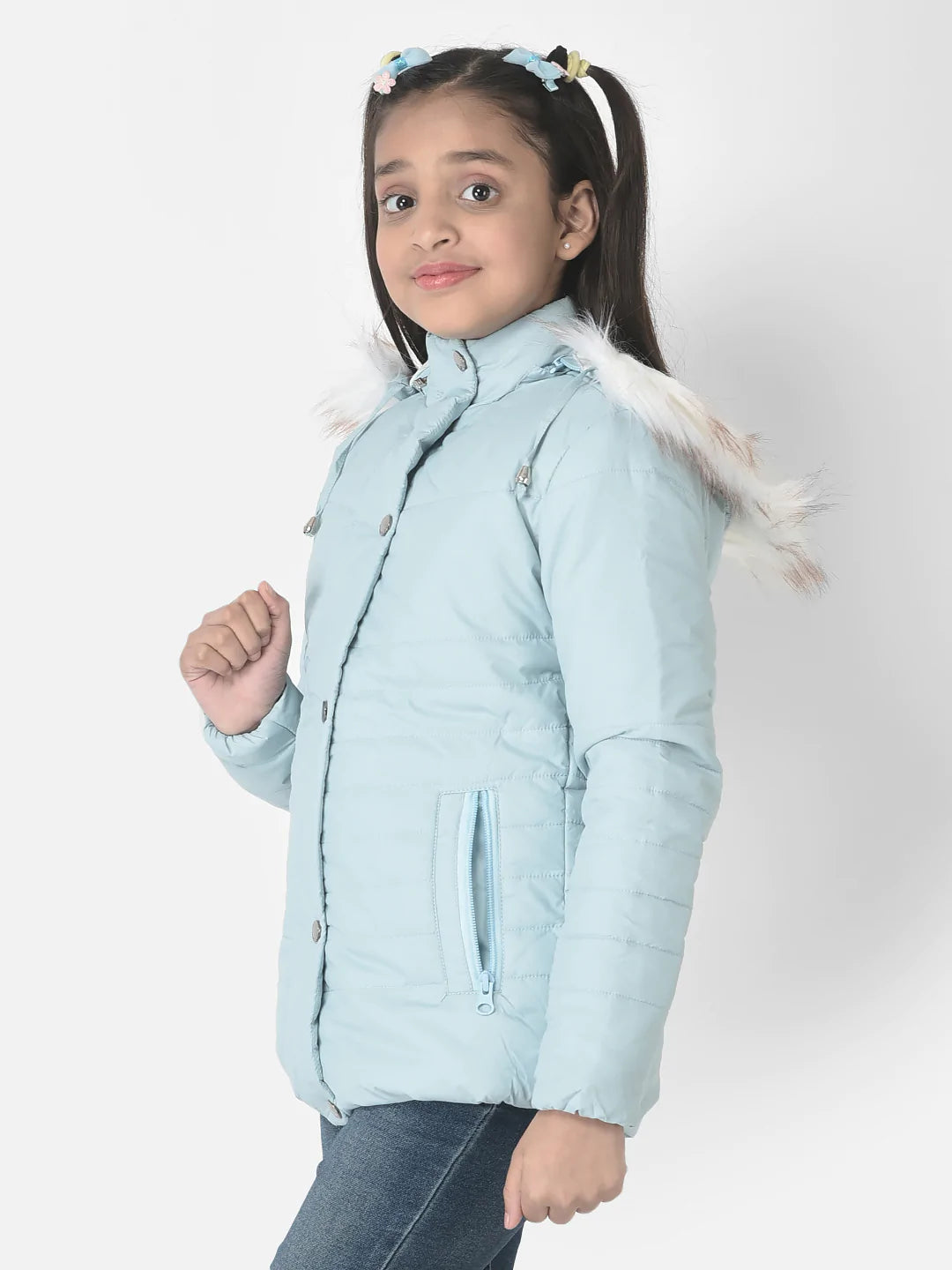  Sky Blue Padded Jacket