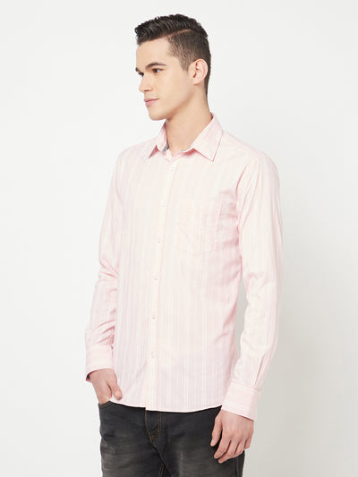 Pink Striped Shirt - Men Shirts