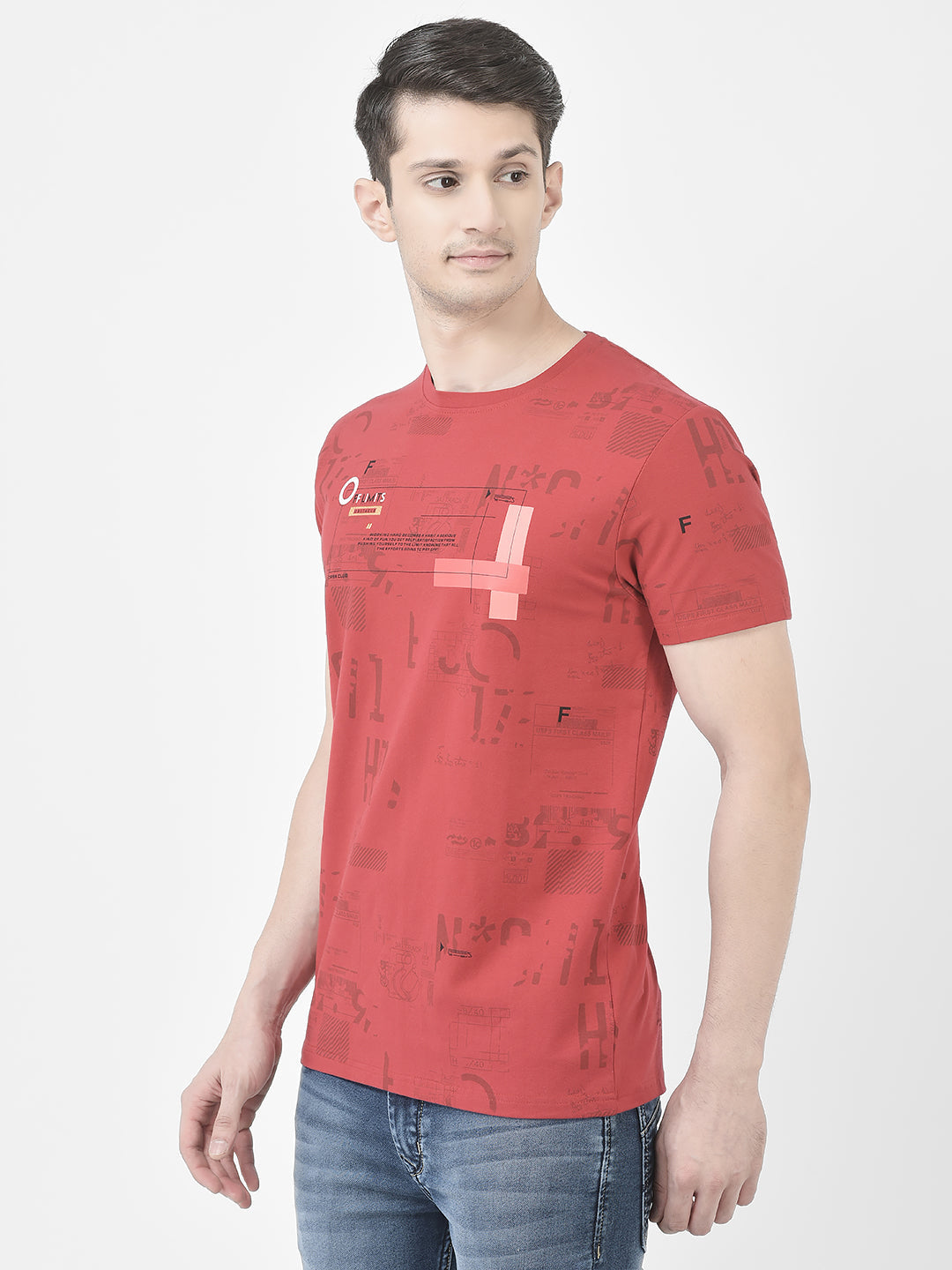  Red Graphic T-Shirt