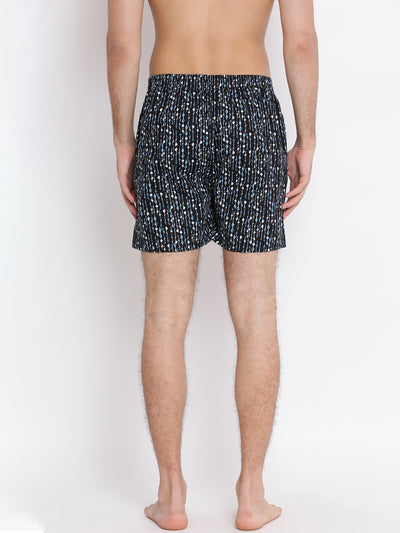 Black Printed boxer - Men Boxers