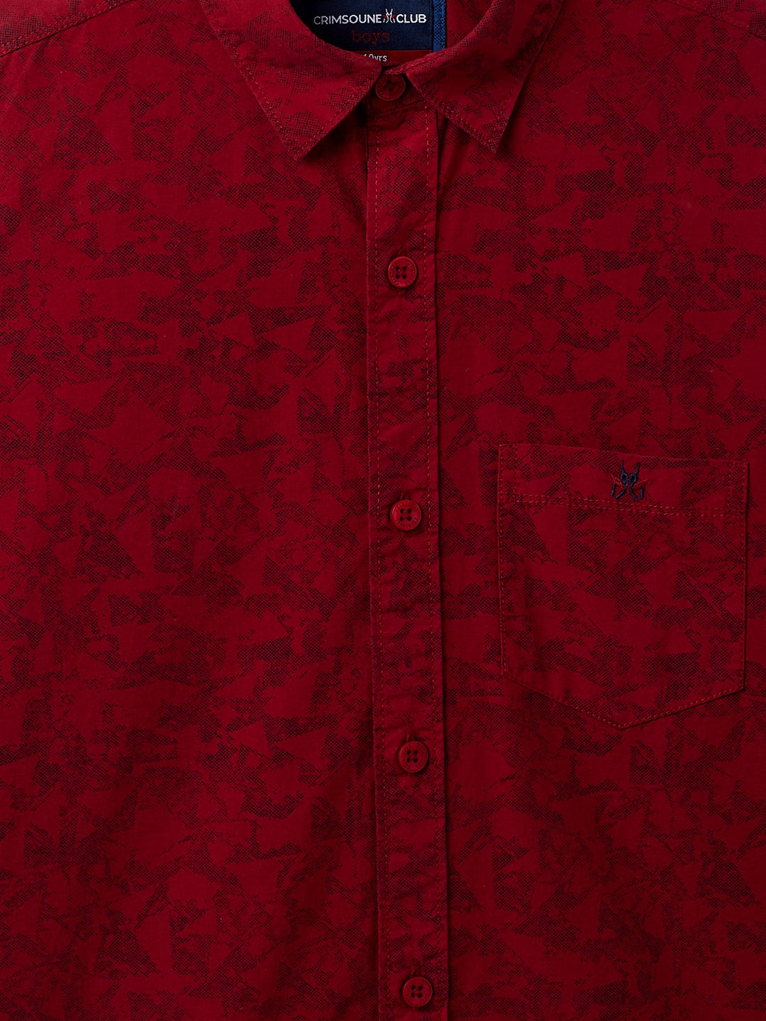 Maroon Printed Causal Shirt - Boys Shirts