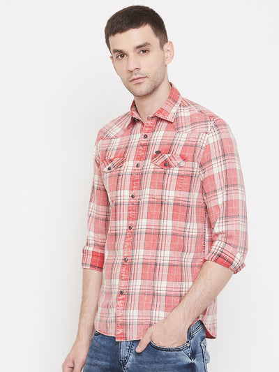 Checked Cotton Slim Fit shirt - Men Shirts