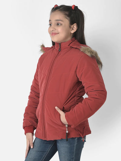  Bright Red Padded Jacket