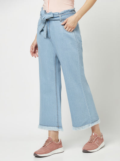 Crimsoune Club Blue Belted Denims