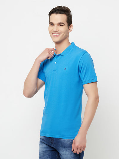 Blue Polo T-Shirt - Men T-Shirts