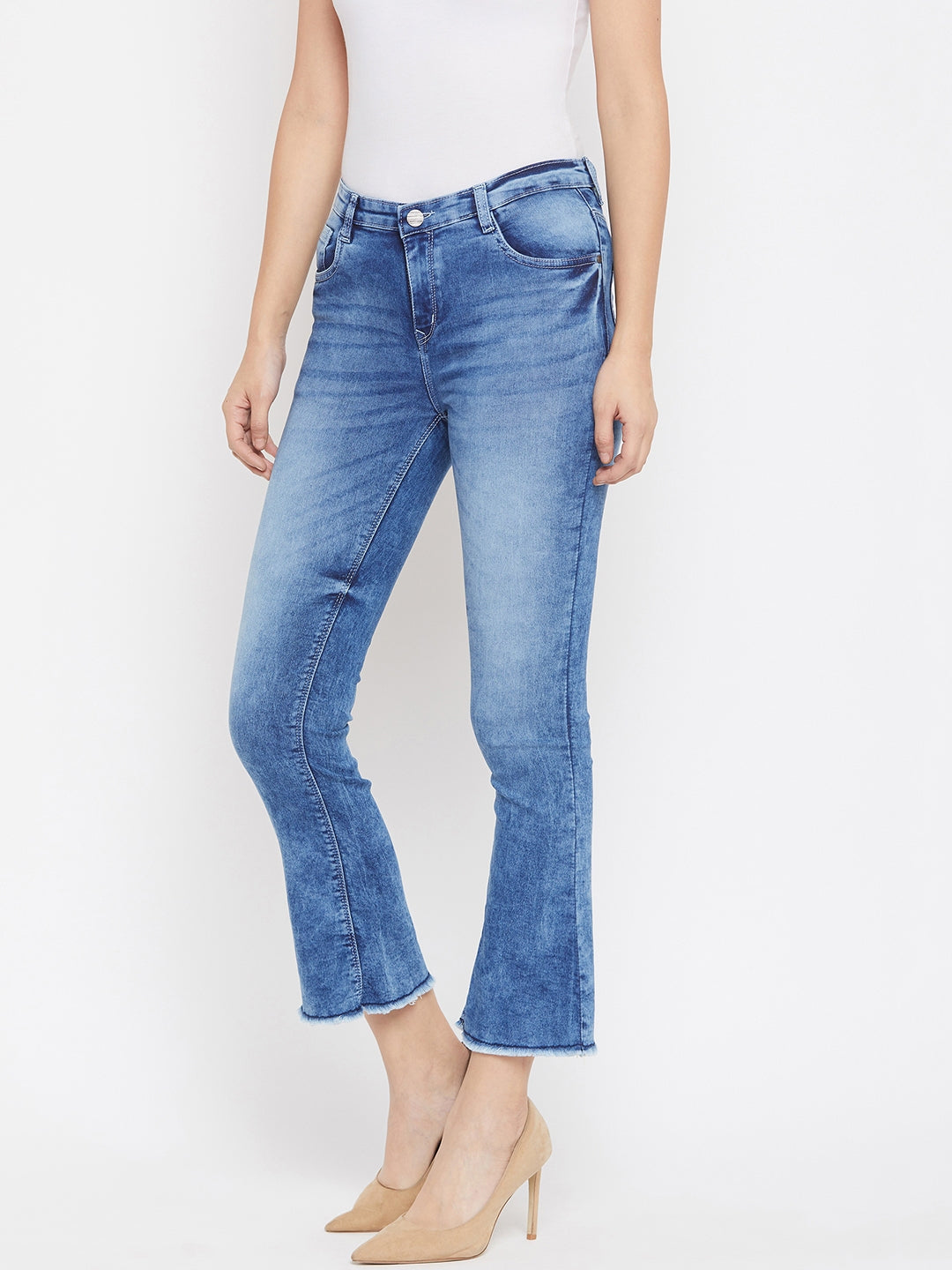 Blue Bootcut Jeans - Women Jeans