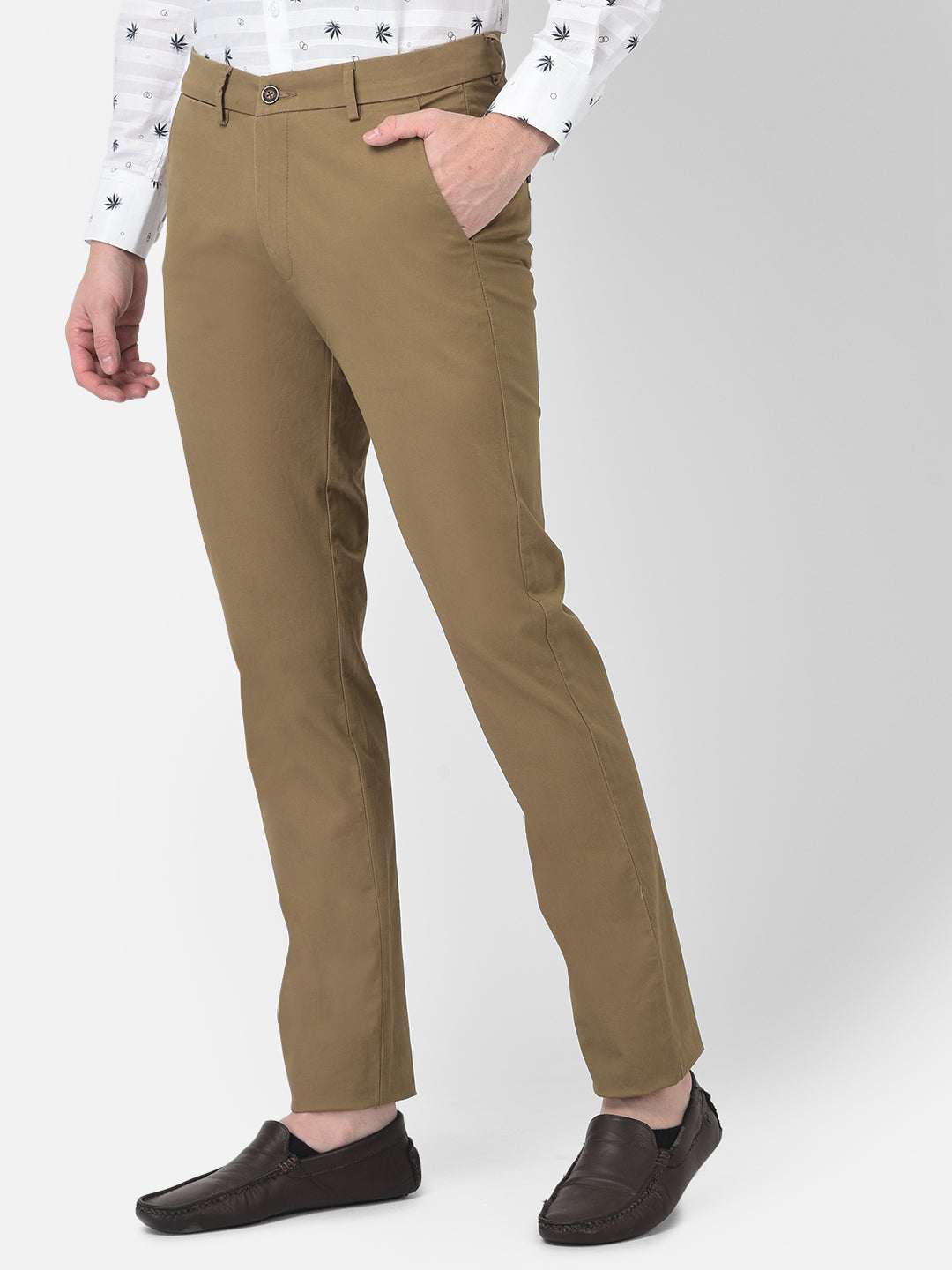 Brown Trousers-Men Trousers-Crimsoune Club