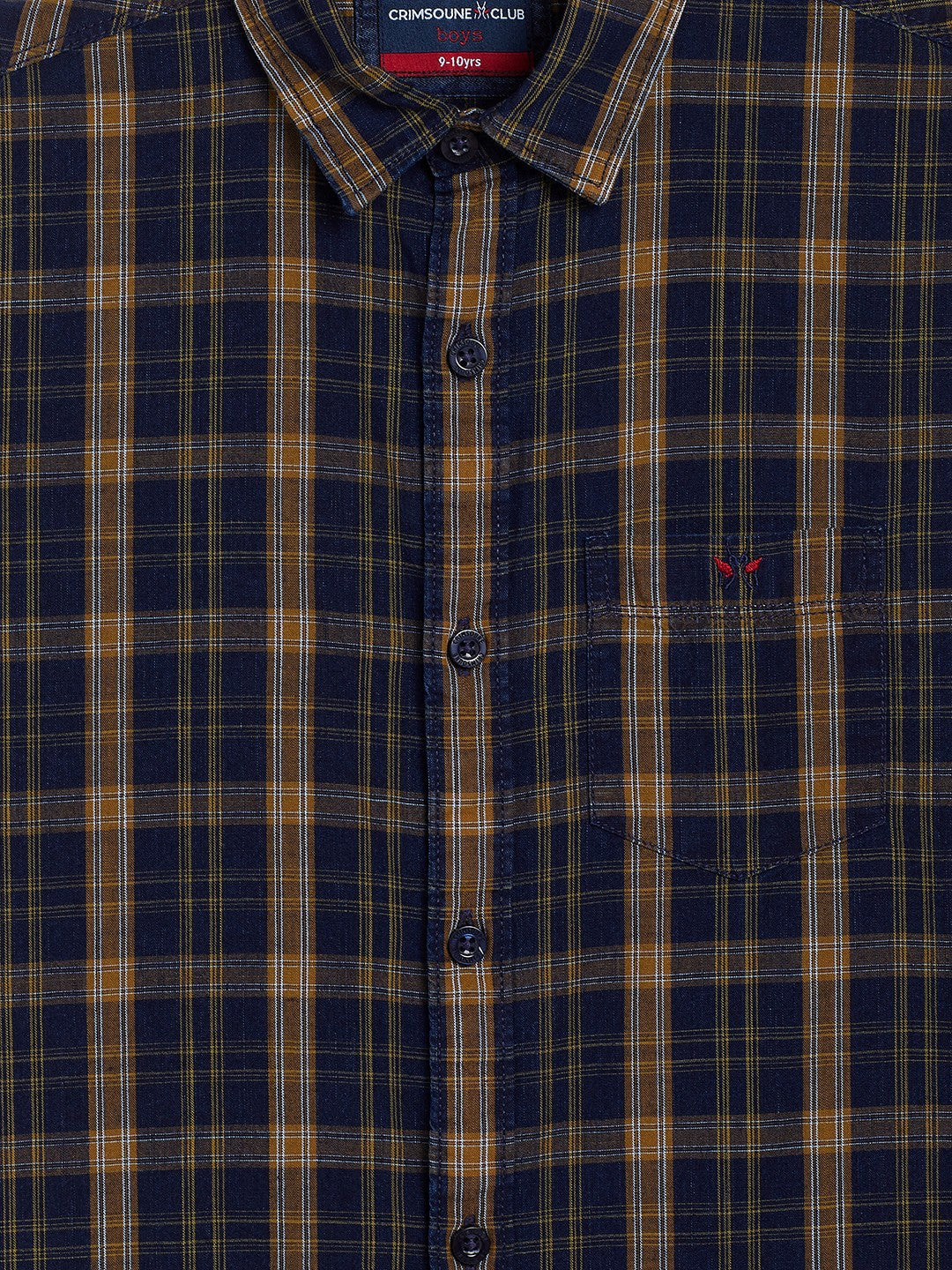 Mustard Checked Casual Shirt - Boys Shirts