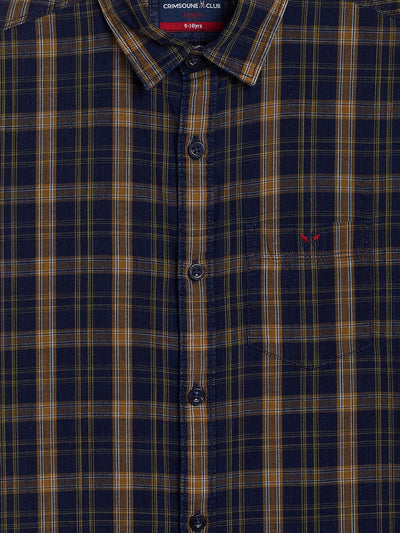 Mustard Checked Casual Shirt - Boys Shirts