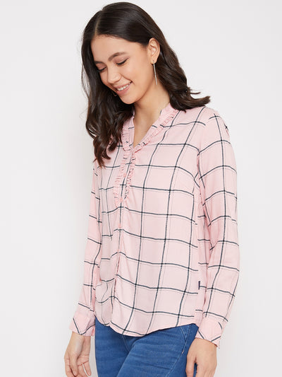 Checked Full Sleeves Casual Shirt - Women Shirts