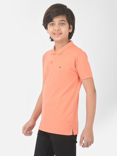 Peach Polo T-shirt - Boys T-Shirts