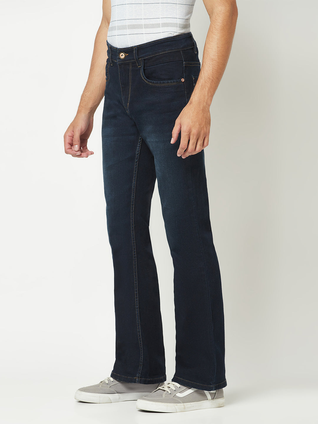  Dark Blue Boot-Cut Jeans