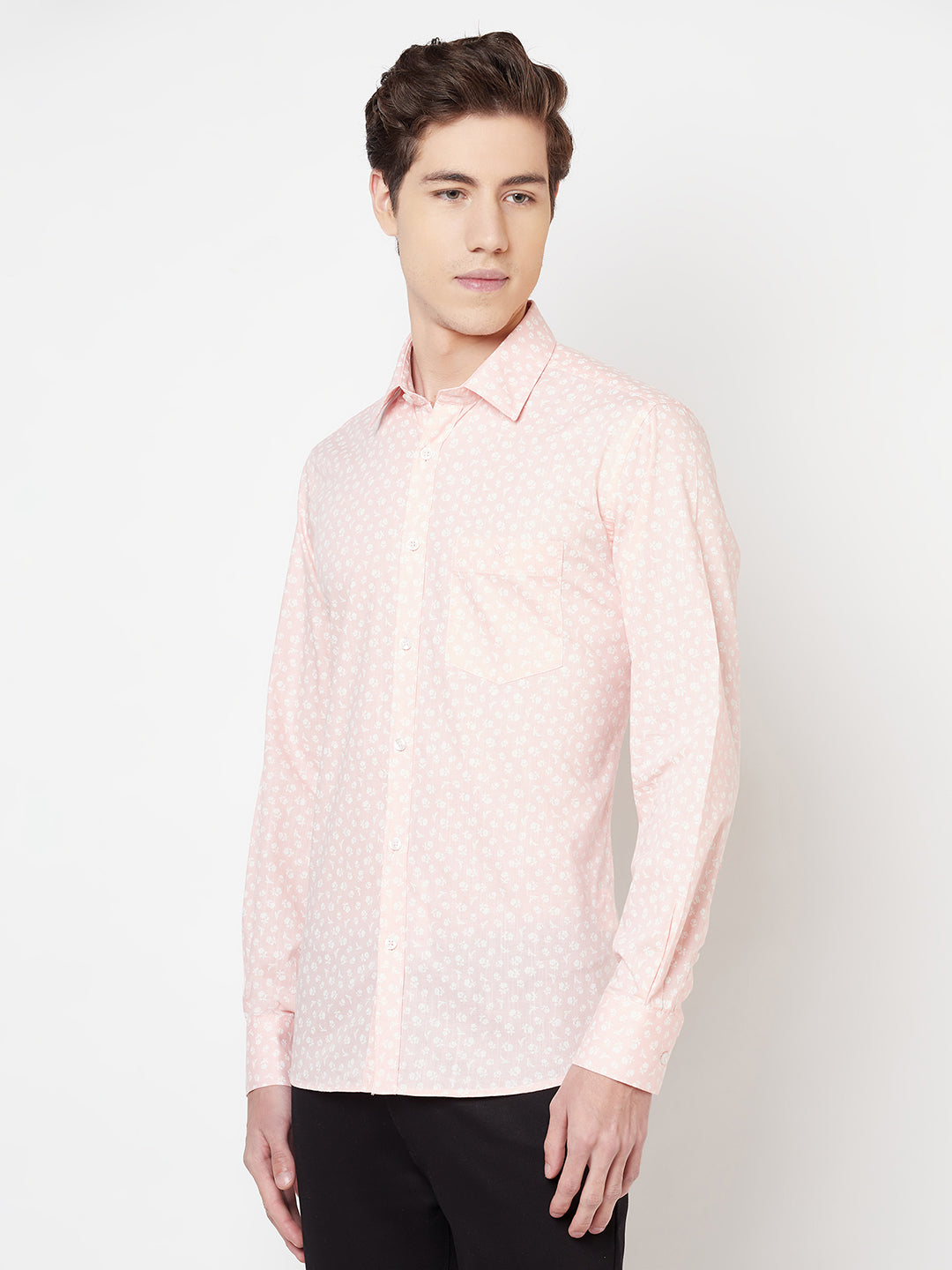 Pink Floral Shirt - Men Shirts