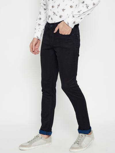 Navy Blue Slim Fit Jeans - Men Jeans