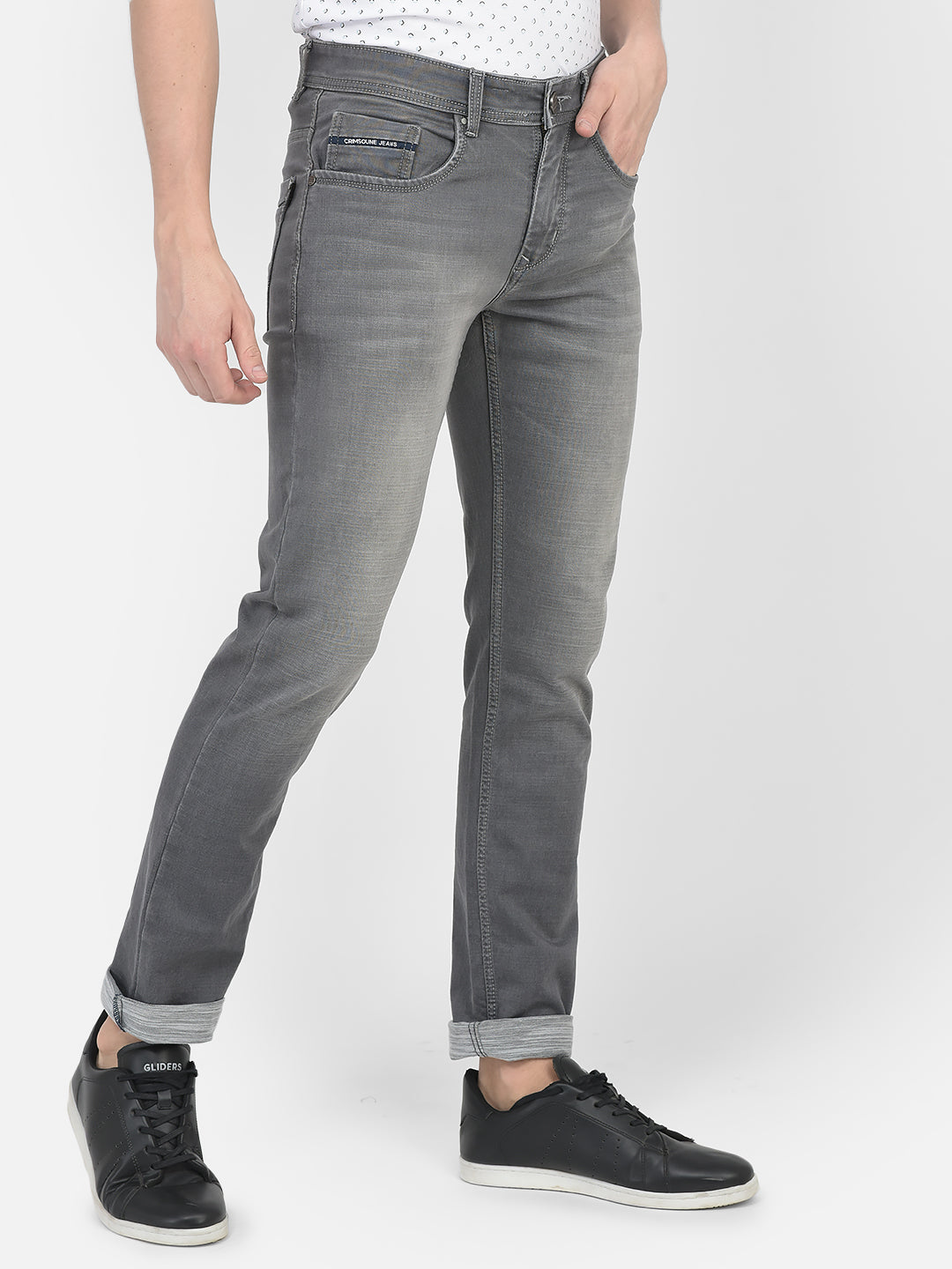  Light-Washed Grey Denims