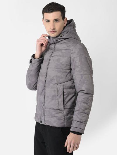  Grey Camouflage Padded Jacket 