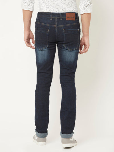  Dark Blue Jeans with 5 Pocket Styling 