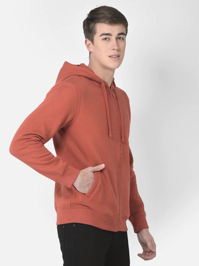  Simple Rust Zipped Sweatshirt 