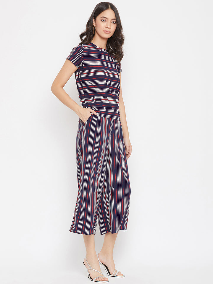 Striped Co-ord Set - Women Co-ord Sets