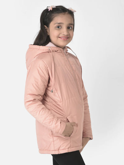  Peach A-Line Padded Jacket 