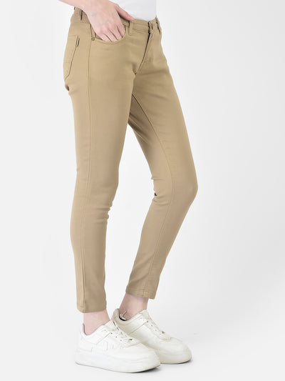 Skinny Khaki Jeans - Women Jeans